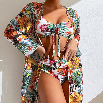 Blusa floral de manga larga para mujer estilo bohemio
