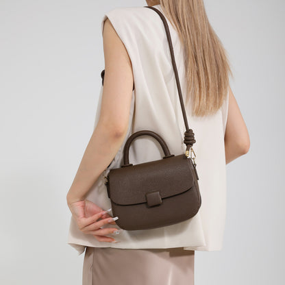 Sac à bandoulière décontracté de couleur unie pour femme