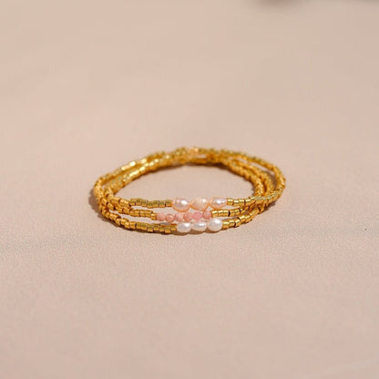 Women Fashion Hand Woven Freshwater Pearl Bracelet