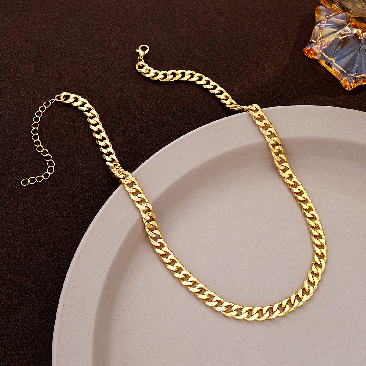 Conjunto de collar y pulsera sencillos de moda para mujer