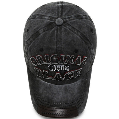 Gorra de béisbol con letras bordadas, estilo retro, informal, a la moda para hombre