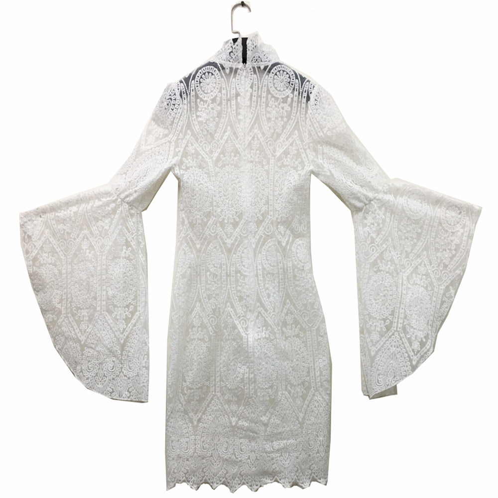 Ensemble de robe de soirée élégante en dentelle brodée pour femme