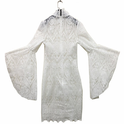 Ensemble de robe de soirée élégante en dentelle brodée pour femme