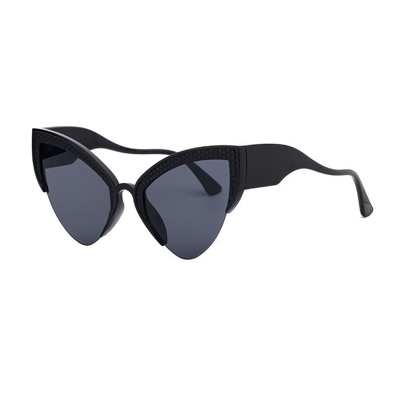 Gafas de sol de moda con protección UV para mujer con diseño de ojo de gato