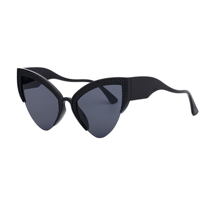 Gafas de sol de moda con protección UV para mujer con diseño de ojo de gato