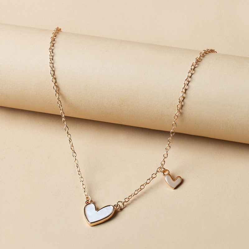 Collar de amor acrílico simple de moda para mujer, estilo geométrico de aleación