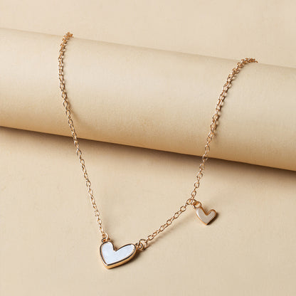 Collar de amor acrílico simple de moda para mujer, estilo geométrico de aleación