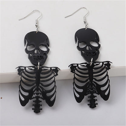 Gothic Halloween Exaggerated Creative Skull Earrings
