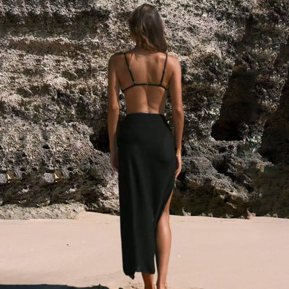 Maillot de bain une pièce sexy plissé à fleurs fendues