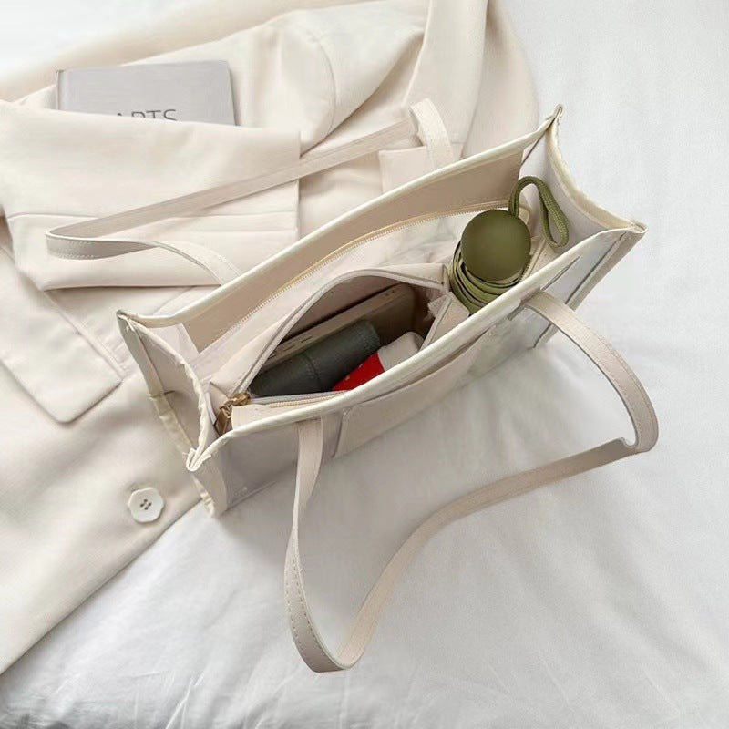 Summer Transparent Large Capacity Pvc Tote Bag