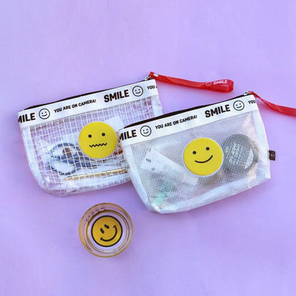 Bolsa de cosméticos de malla impermeable de PVC para mujer