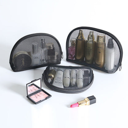 Bolsa de cosméticos transparente de gran capacidad