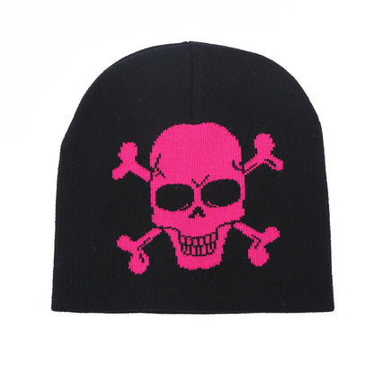 Outdoor Graffiti Diablo Series Halloween Skeleton Knitted Hat