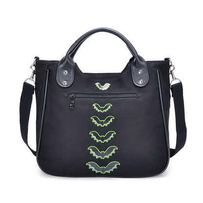 Bolso de lona con estampado de calavera personalizado de Halloween para mujer