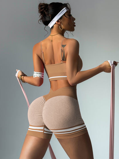 Women Fashion Casual Seamless Color Matching Yoga Set