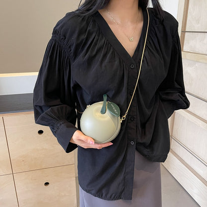 Mini bolso bandolera creativo y bonito con cadena de manzana