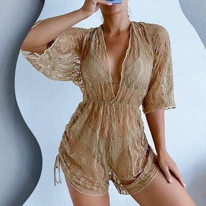Traje de baño sexy de tres piezas para mujer