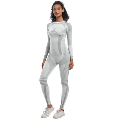 Women Yoga Color Contrast Cycling Running Set