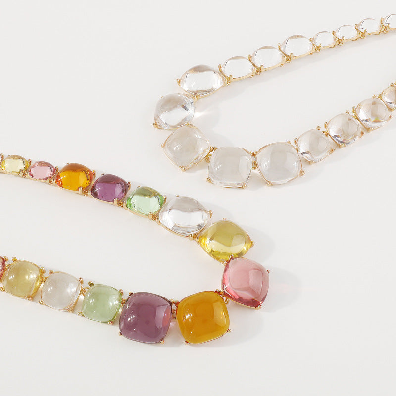 Women Fashion Bohemian Geometric Round Necklace