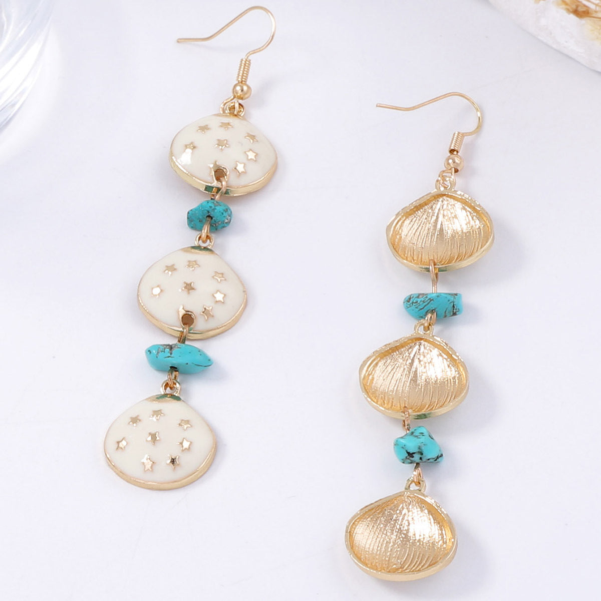 Boucles d'oreilles géométriques en alliage pour femmes, bijoux tendance et élégants