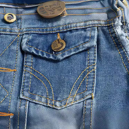 Chaleco vaquero ajustado de talla grande para hombre