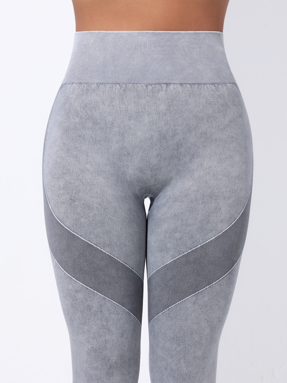 Leggings de yoga taille haute à rayures tendance pour femmes