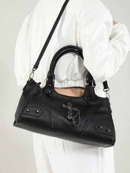 Bolso bandolera informal de color liso a la moda para mujer