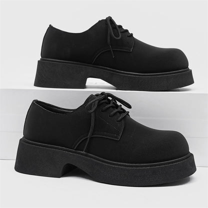 Men Casual Solid Color Leather Ankle Boots