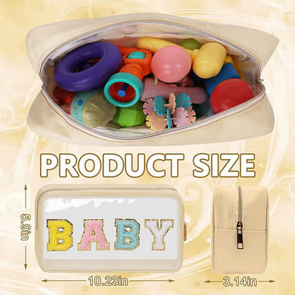 Bolsa de cosméticos de PVC transparente impermeable de moda para mujer