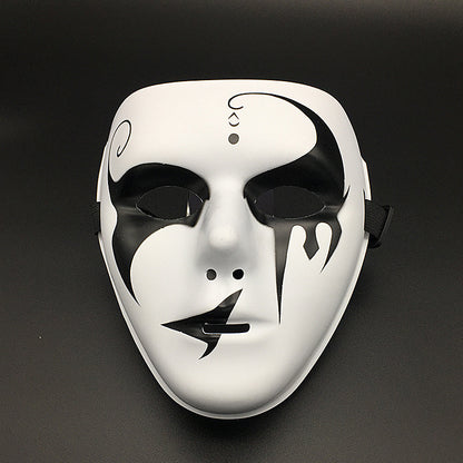 Men Simple Hand-Painted Full-Face Halloween Mask