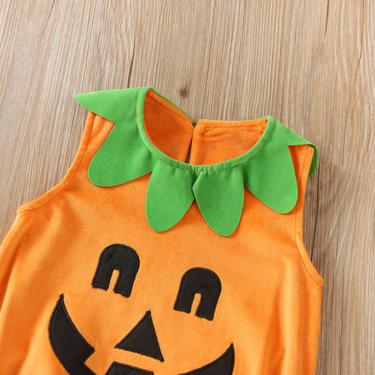 Kids Baby Boys Girls Cotton Halloween Pumpkin Romper Set