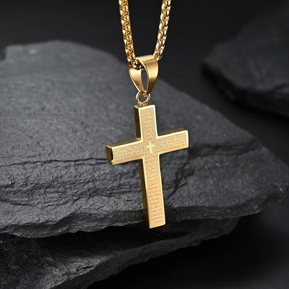 Men'S Fashion Stainless Steel Cross Necklace