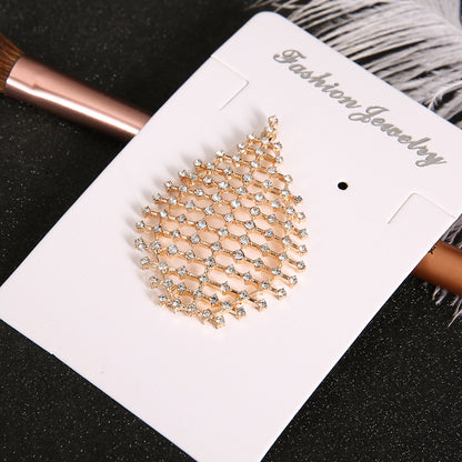 Boucles d'oreilles rétro exagérées en or avec strass et gouttes d'eau, bijoux élégants pour femmes