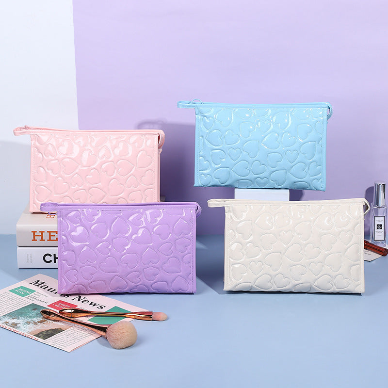 Bolsa de cosméticos con forma de corazón de San Valentín estilo Y2k de Dopamine