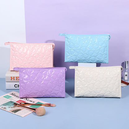 Bolsa de cosméticos con forma de corazón de San Valentín estilo Y2k de Dopamine