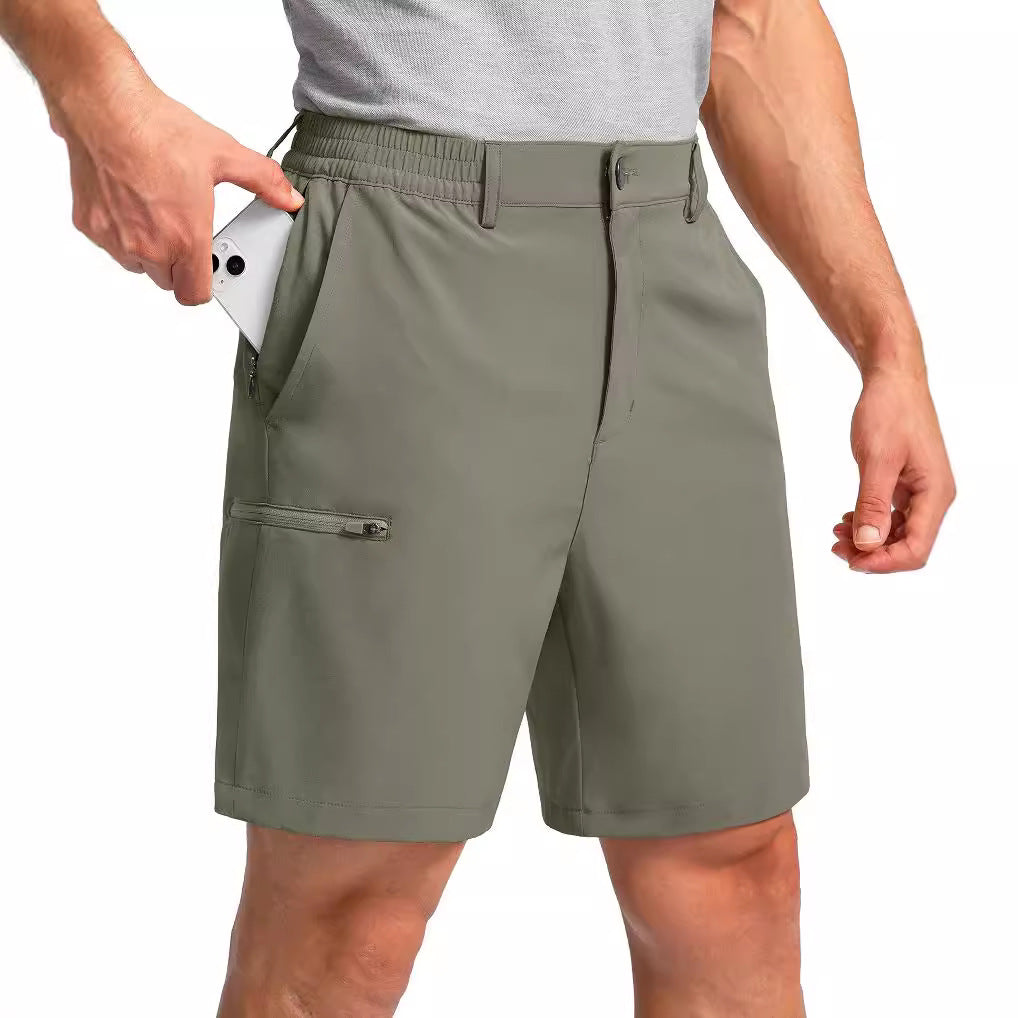 Pantalones cortos casuales rectos y sueltos de verano para hombre