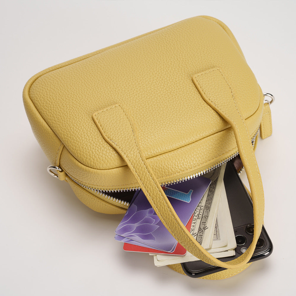 Litchi Pattern Women Small Shoulder Crossbody Bag