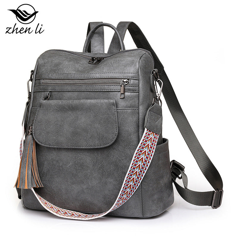 Women Large Capacity Retro Dual-Use Backpack