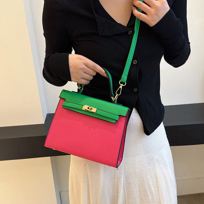 Sac à main élégant et coloré de grande capacité en PU Kelly Bag