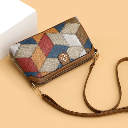 Bolso de bloque de color estilo bohemio de moda para mujer