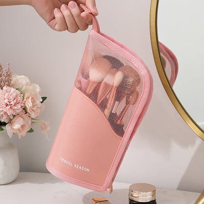 Bolsa de cosméticos portátil, multifuncional e impermeable para mujer