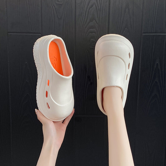 Zapatos casuales de suela gruesa antideslizantes para mujer