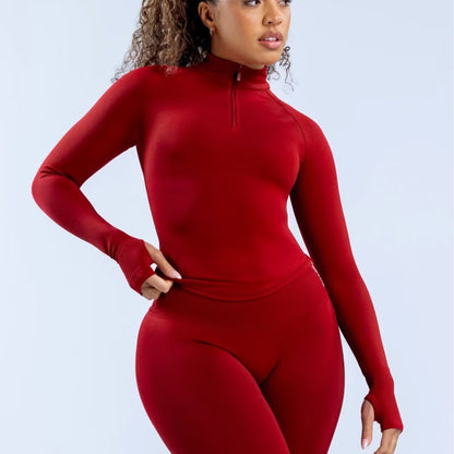 Women Fashion Casual Long-Sleeve Yoga Jacket