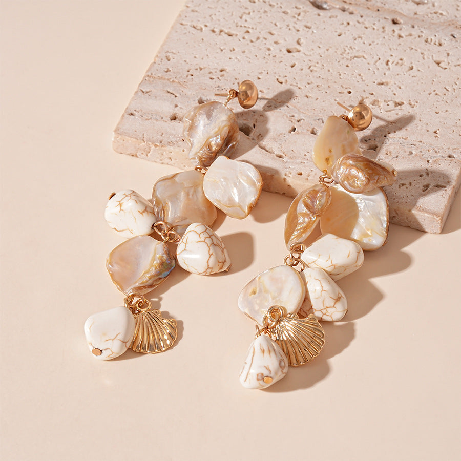 Sea Wind Shell Starfish Sea Earrings