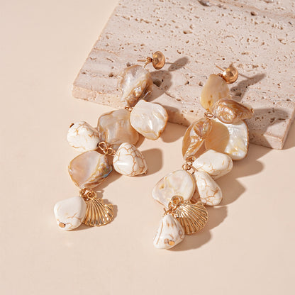 Sea Wind Shell Starfish Sea Earrings