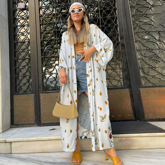 Traje de baño estampado de vacaciones informal de moda para mujer