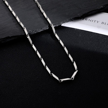 Men Fashion Casual Titanium Steel Bamboo Necklace