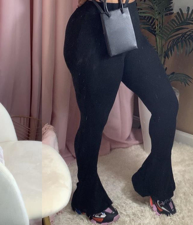 Women'S Simple Solid Color Flared Pants