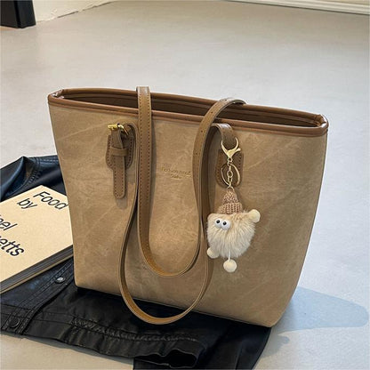 Women Fashion Casual Simple Large Capacity Tote Bag