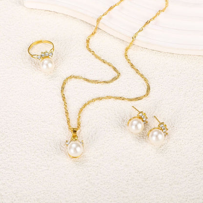 Women Fashion Imitation Pearl Jewelry Set